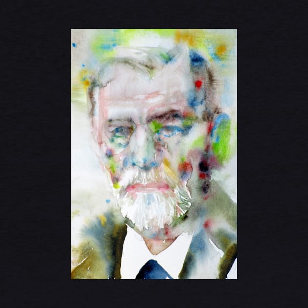 SIGMUND FREUD - watercolor portrait.2 by lautir